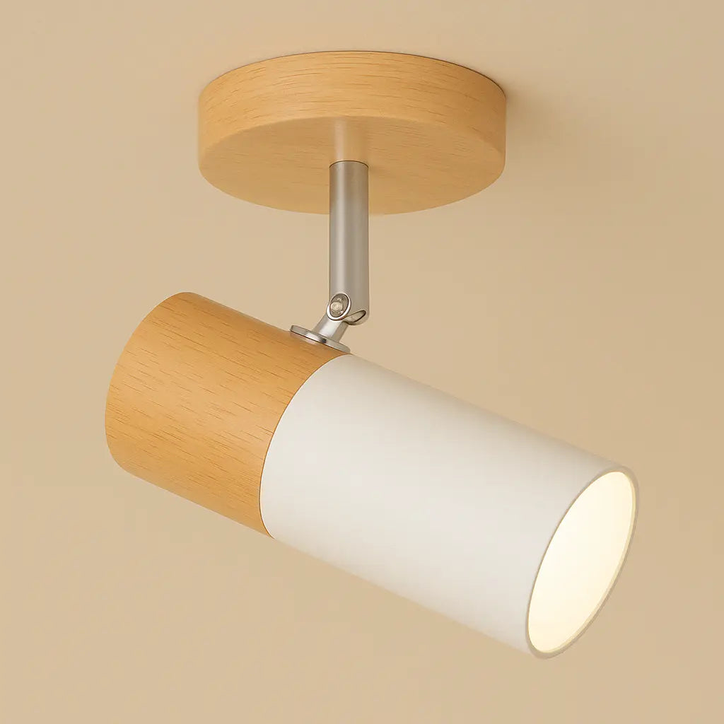 Deckenleuchte mit Holz, rund | Lignum