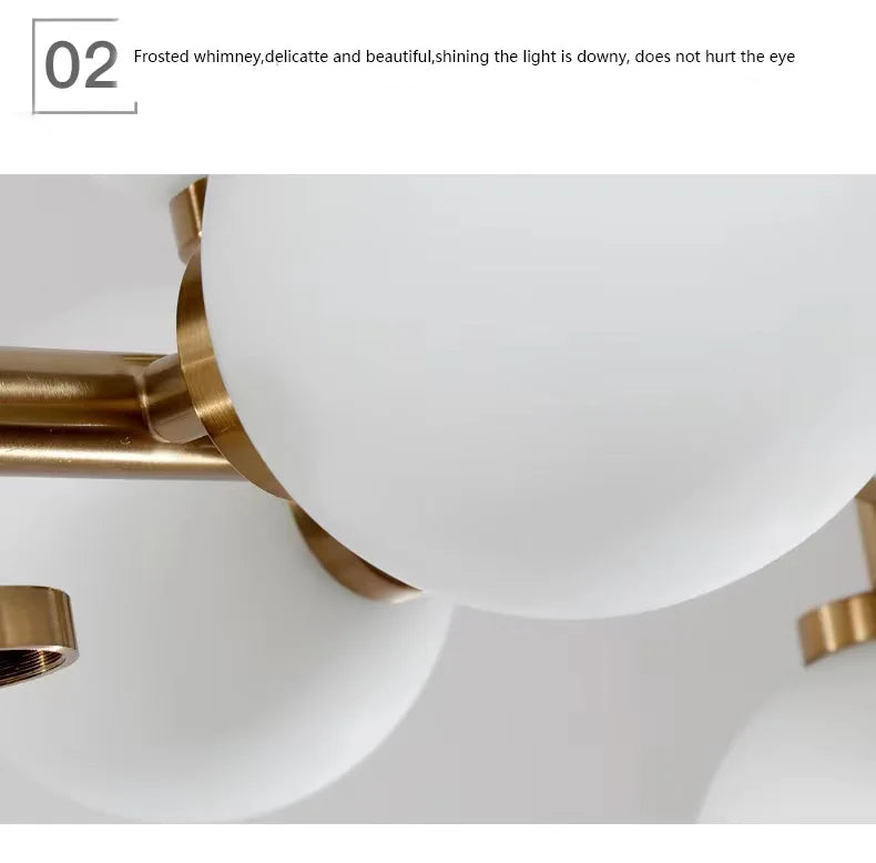 Pendelleuchte Wohnzimmer oder Schlafzimmer Glühbirnen Gold | Flora