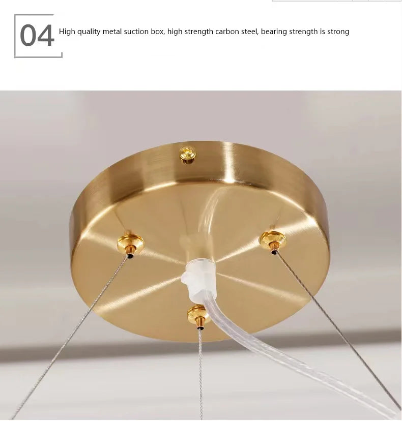 Pendelleuchte Wohnzimmer oder Schlafzimmer Glühbirnen Gold | Flora