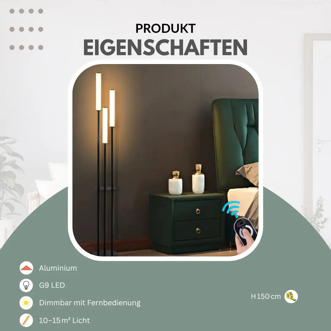 Moderne Stehleuchte mit LED | Convexum