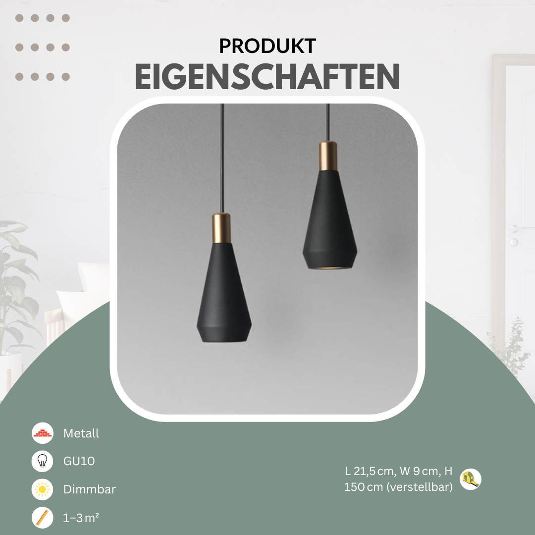 Metal Lampe mit drehbarem Lampenschirm | Luminara