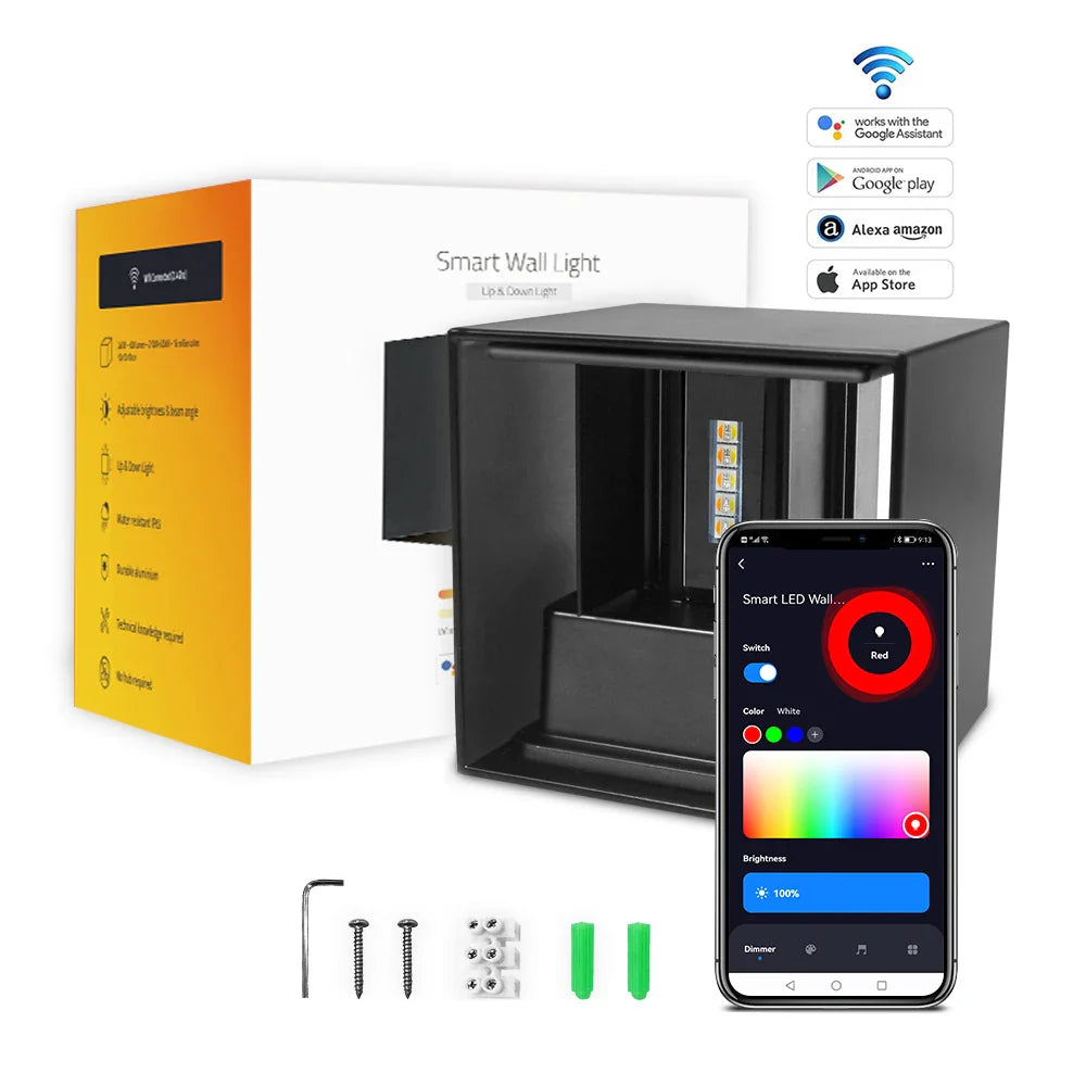 Smart Wandleuchte schwarz | Skøle