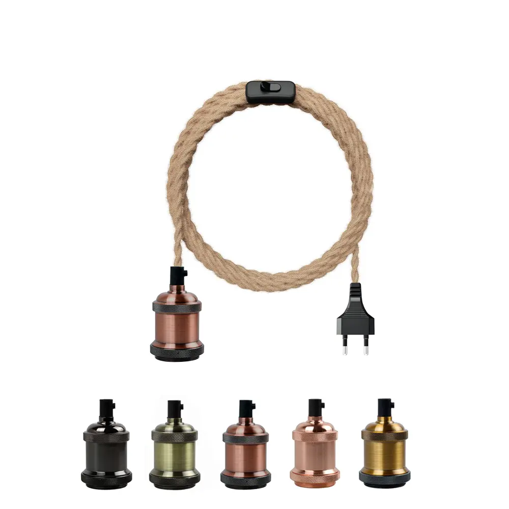 Seillampe mit Stecker und Schalter 5 Farben | Funes