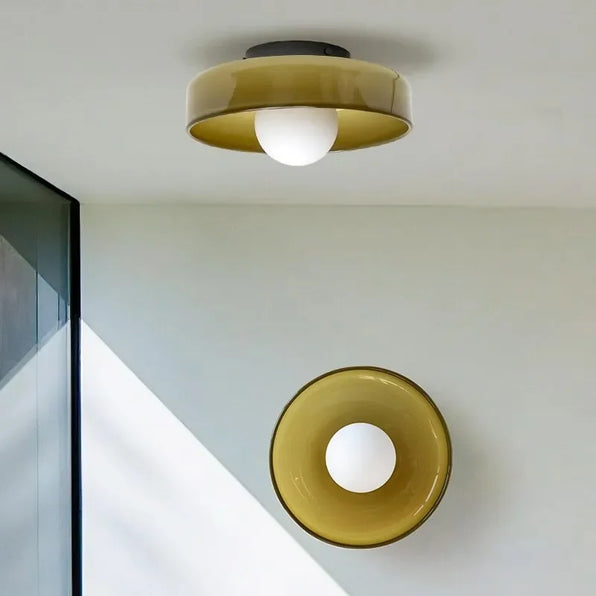 Deckenleuchte aus Glas, Wandleuchte aus Glas, Deckenleuchte im Retro-Stil, Wandleuchte im Retro-Stil, Design-Deckenleuchte