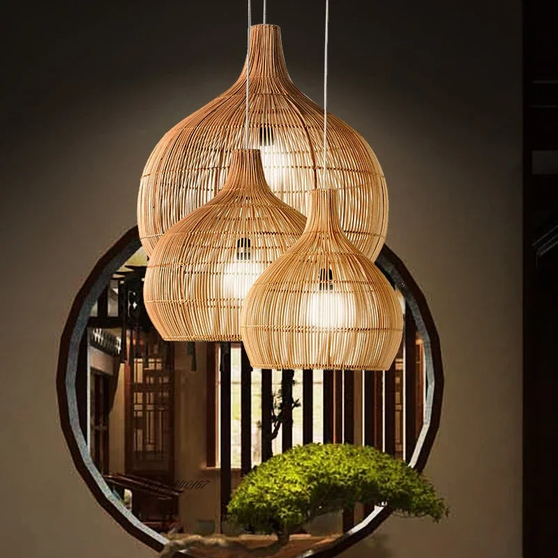 Rattan Pendelleuchte In Schwarz Oder Beige In Mehreren Gr en Rattan Rattan Pendelleuchte In Schwarz Oder Beige In Mehreren Gr en Rattan