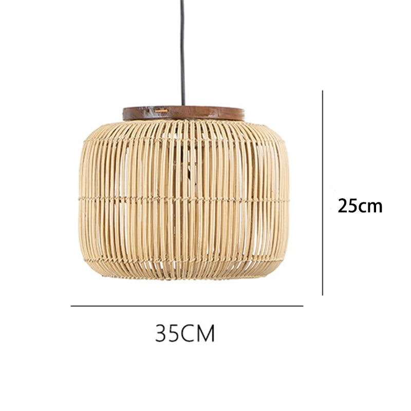 Pendelleuchte Cane in 2 Farben | Rattan