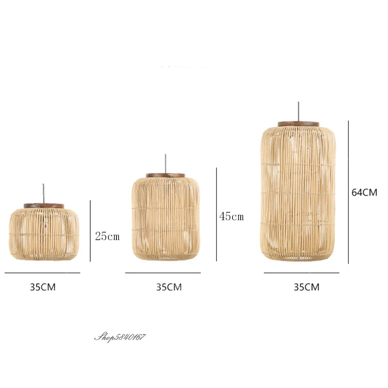 Pendelleuchte Cane in 2 Farben | Rattan