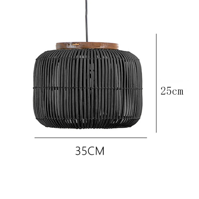 Pendelleuchte Cane in 2 Farben | Rattan