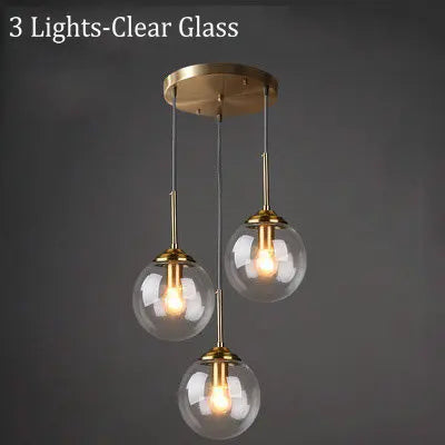 Pendelleuchte Glas, 3-teilig | Lustra