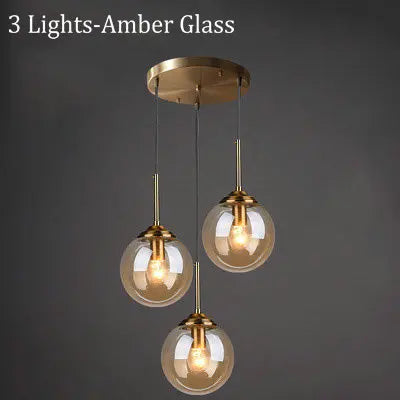 Pendelleuchte Glas, 3-teilig | Lustra