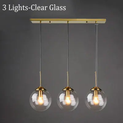 Pendelleuchte Glas, 3-teilig | Lustra