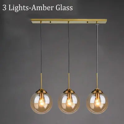 Pendelleuchte Glas, 3-teilig | Lustra