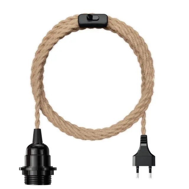 Seillampe mit Stecker und Schalter | Funes