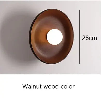 Rustikale Wandleuchte, schlichtes Holz | Rustica