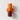 Retro-Wandleuchte Fårverig orange mit bordeauxrot