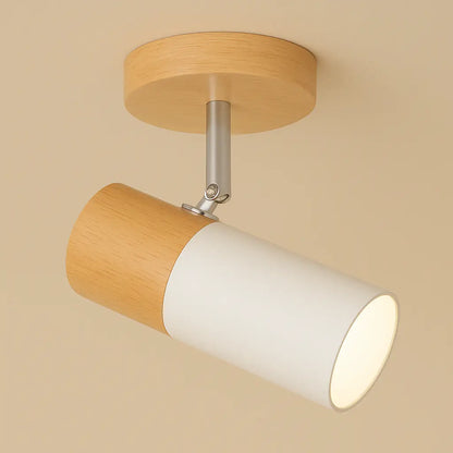 Deckenleuchte mit Holz, rund | Lignum