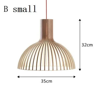 Pendelleuchte aus Holz Ø35cm Ø45cm Halbkugel | Lignum