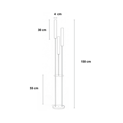 Moderne Stehleuchte mit LED | Convexum