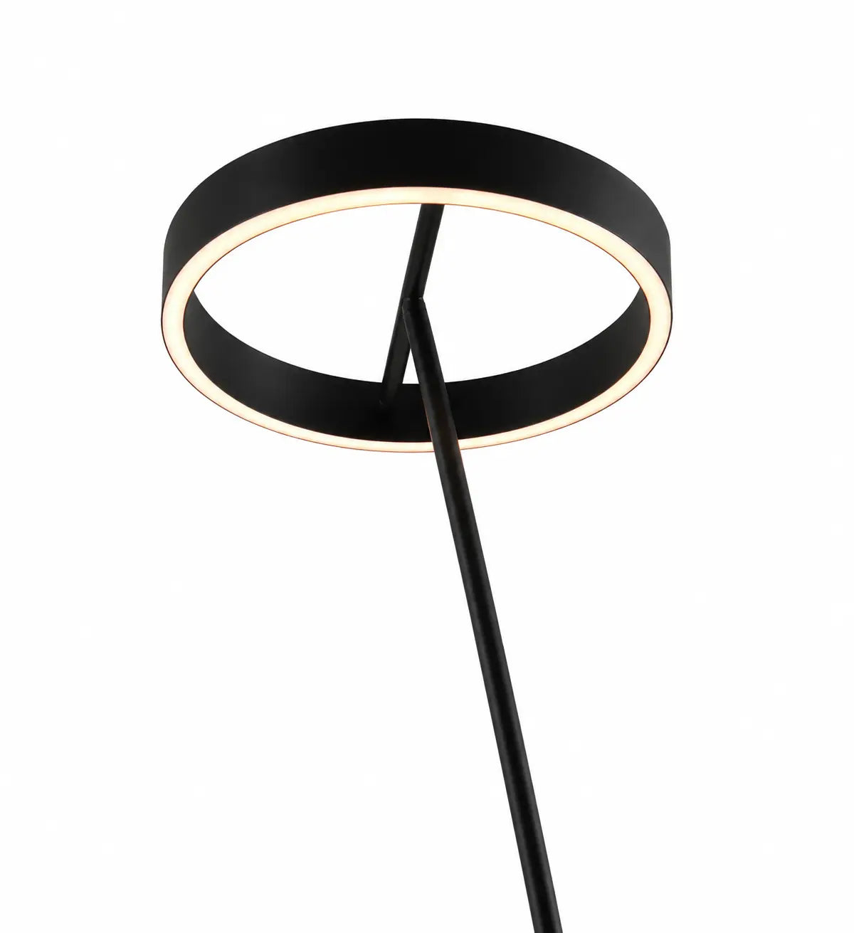 schwarze bogenlampe solara detailfoto
