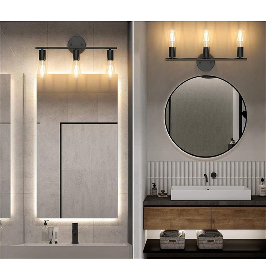 wandleuchte badezimmer, schwarz | luminara