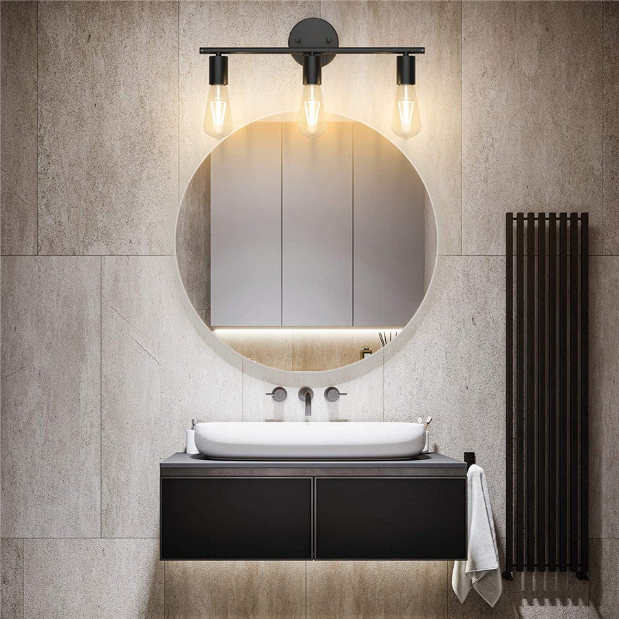 wandleuchte badezimmer, schwarz | luminara