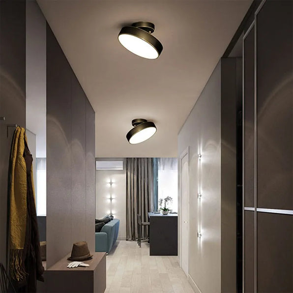 Deckenleuchte schwenkbar in Schwarz | Aurum