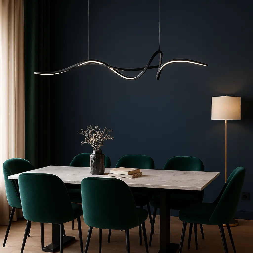 Hängelampe Kücheninsel, Hängelampe Design, Hängelampe Glas, Hängelampe modern, Hängelampe schwarz
