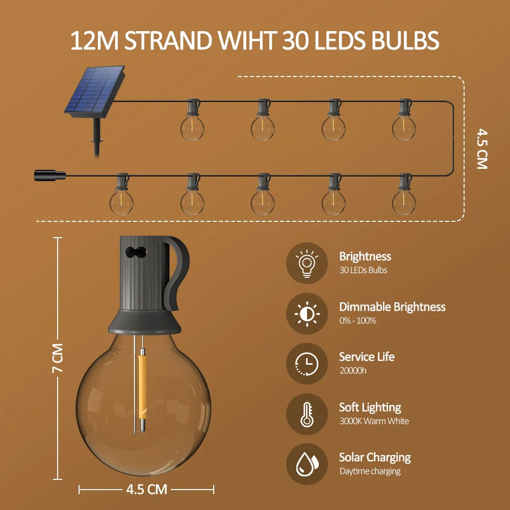 Solar Lichterkette mit Fernbedienung | Solstråle